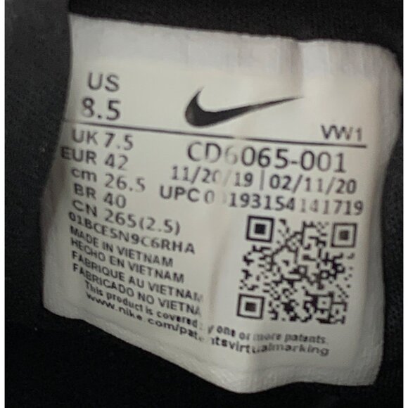 Nike Roshe G Golf Shoes Black & White Size 8.5 main image 5